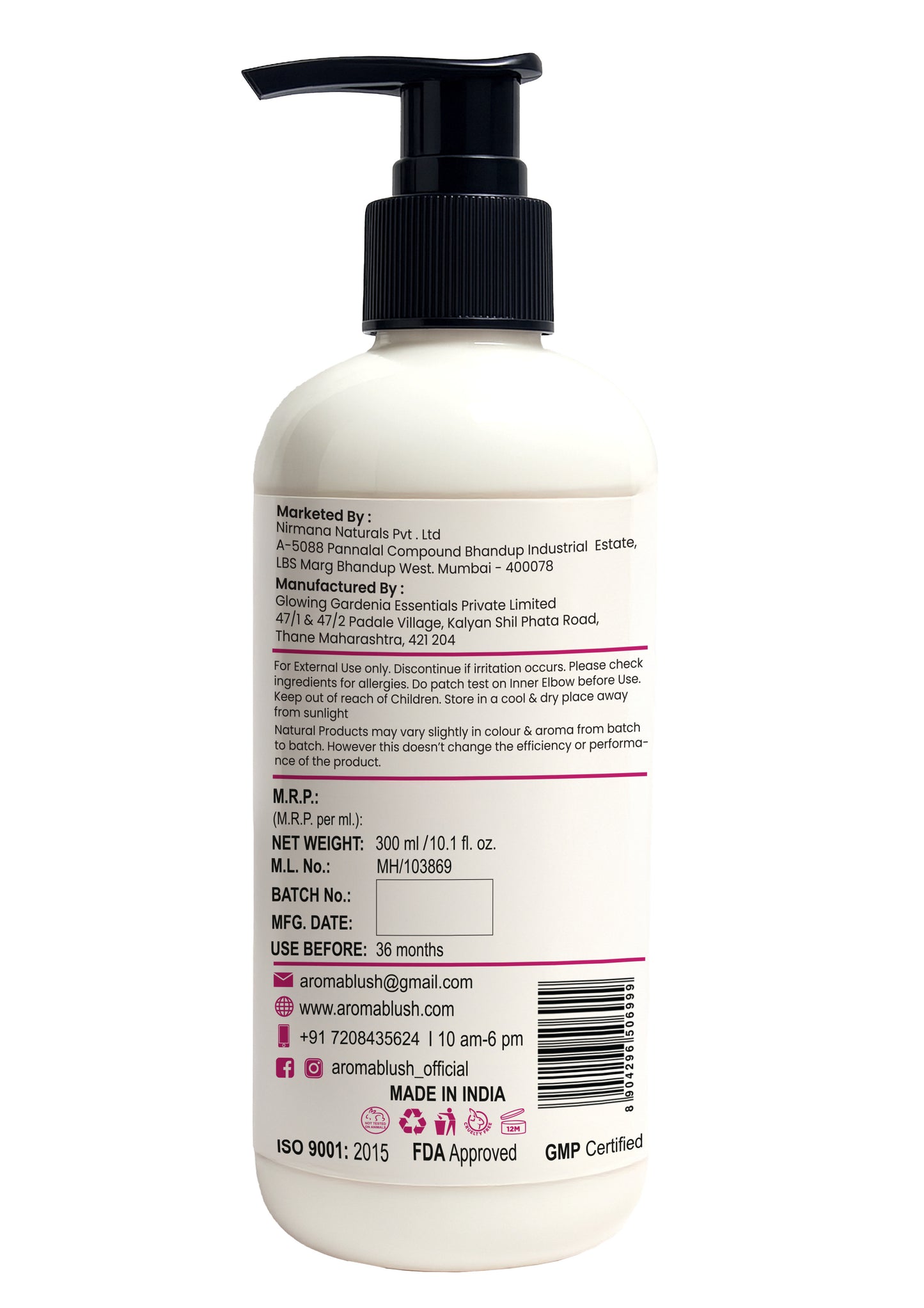 AROMABLUSH Blooming Lily  Body lotion & shower gels duo's