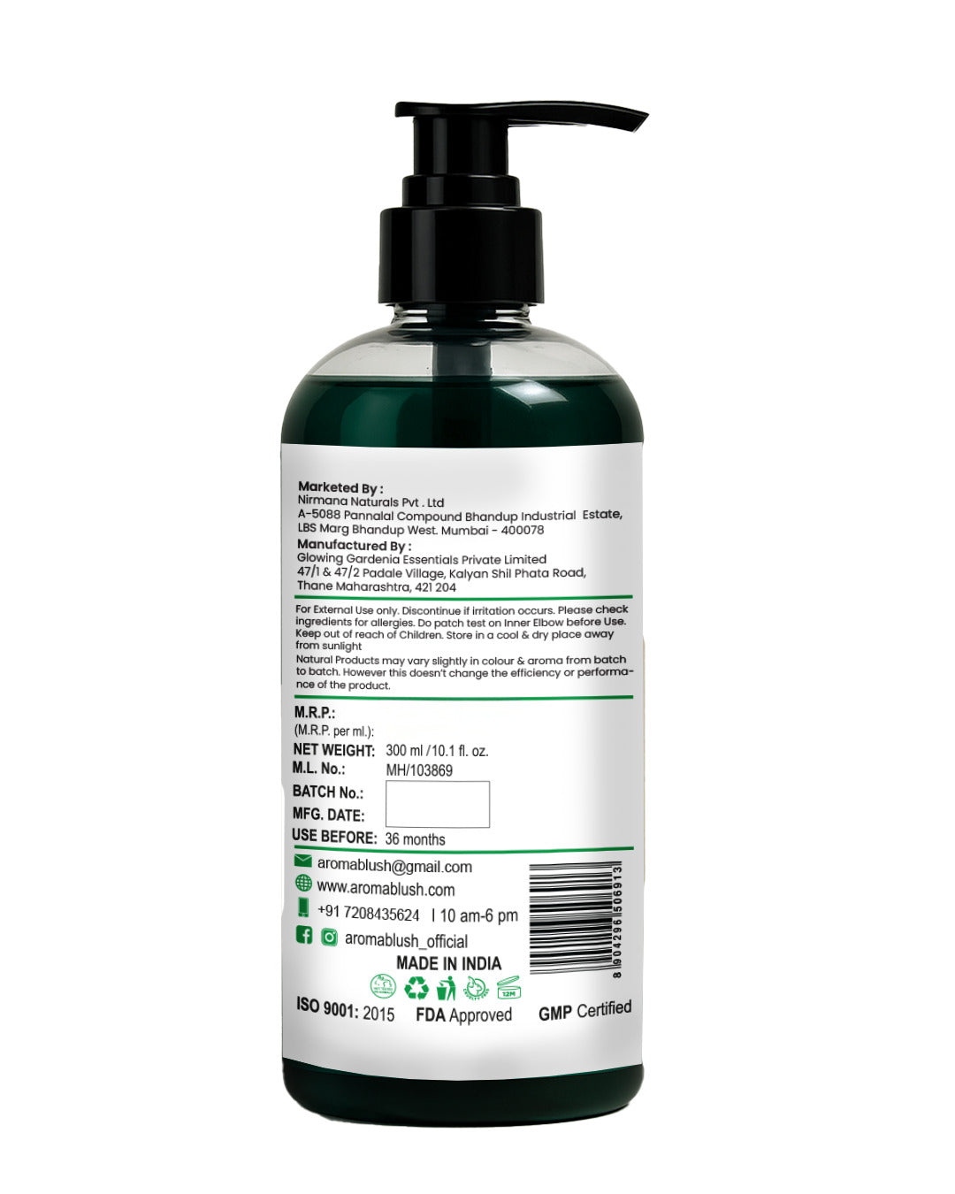 AROMABLUSH Refreshing Mint Breeze  Body lotion & shower gels duo's