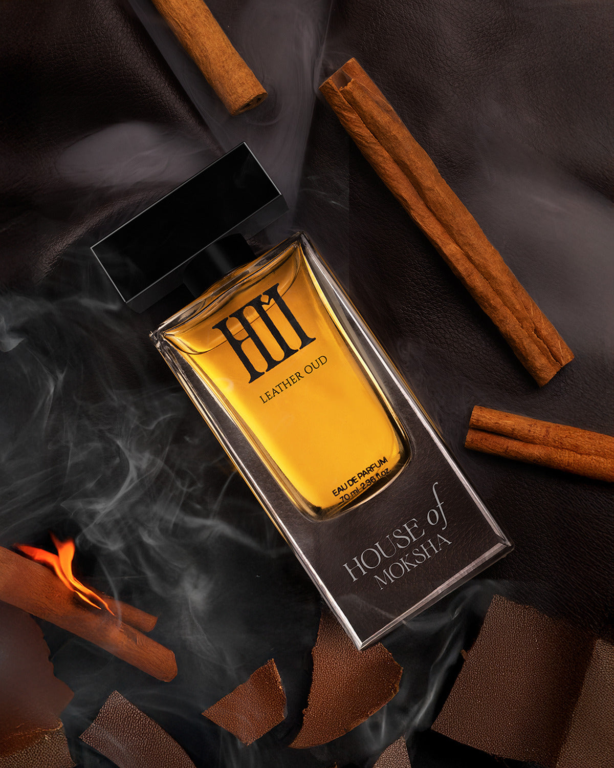 House of Moksha Oud Perfume Combo - Tobacco & Leather Oud Eau de Parfum (70ml Each) | For Men & Women | Clean Ingredients | Premium Diwali & Wedding Gift