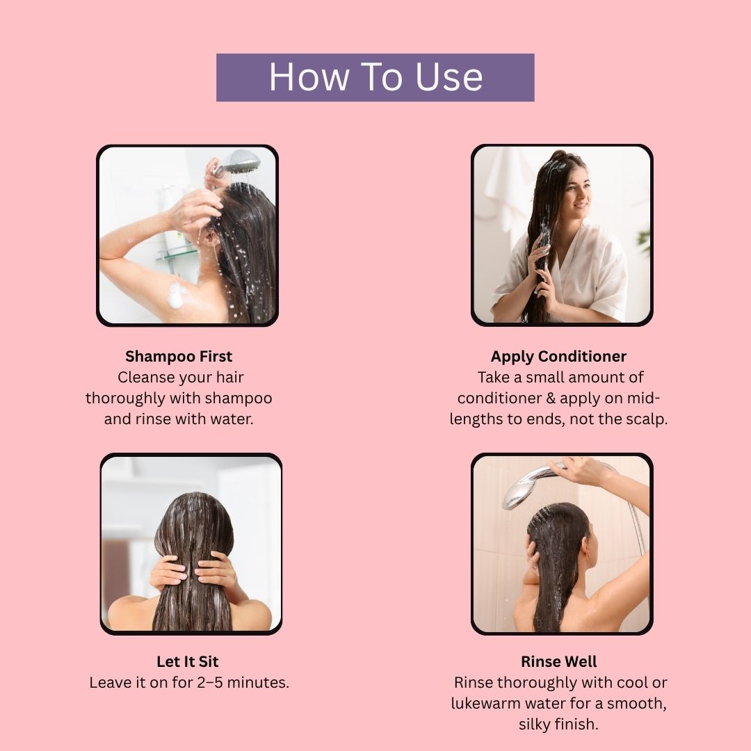 AROMABLUSH Keratin Strength Shampoo & Conditioner Combo