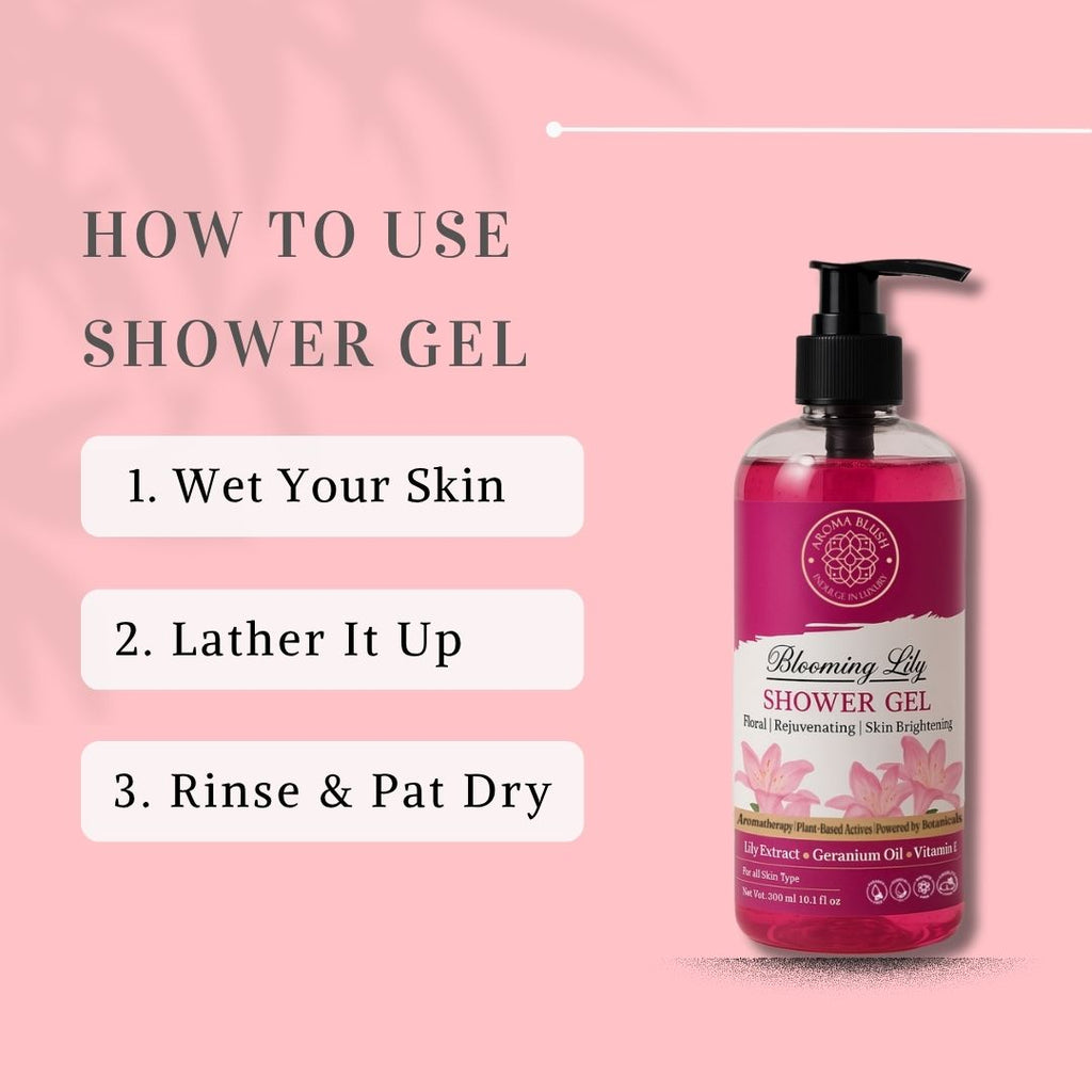 AROMABLUSH Blooming Lily  Body lotion & shower gels duo's