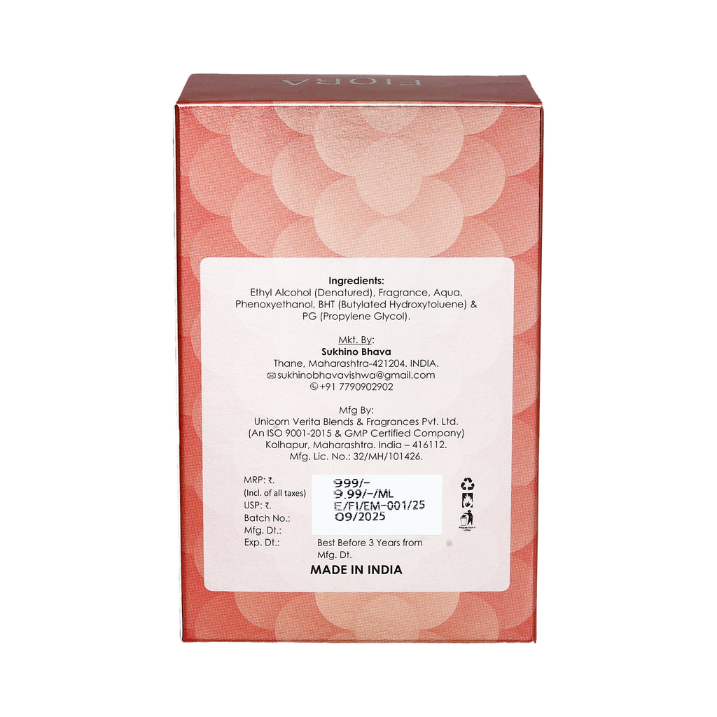 FIORA Embrace Eau de Parfum | Long Lasting Luxury Fragrance | Premium EDP Perfume 100ml | Soft, Comforting, and Sensual Aroma
