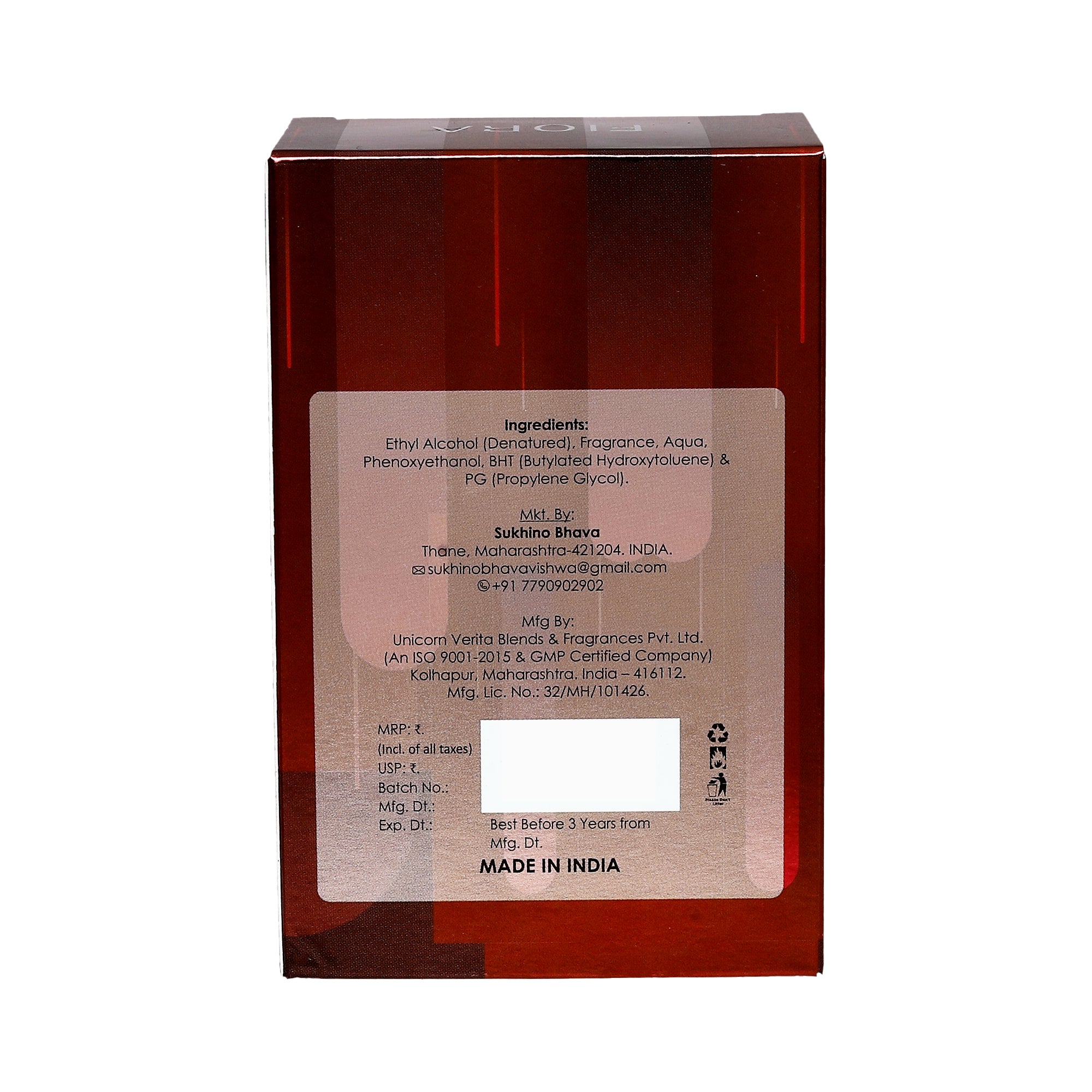 FIORA Elixir Eau de Parfum | Long Lasting Luxury Fragrance | Premium EDP Perfume 100ml | Magical and Luxurious Fragrance Essence