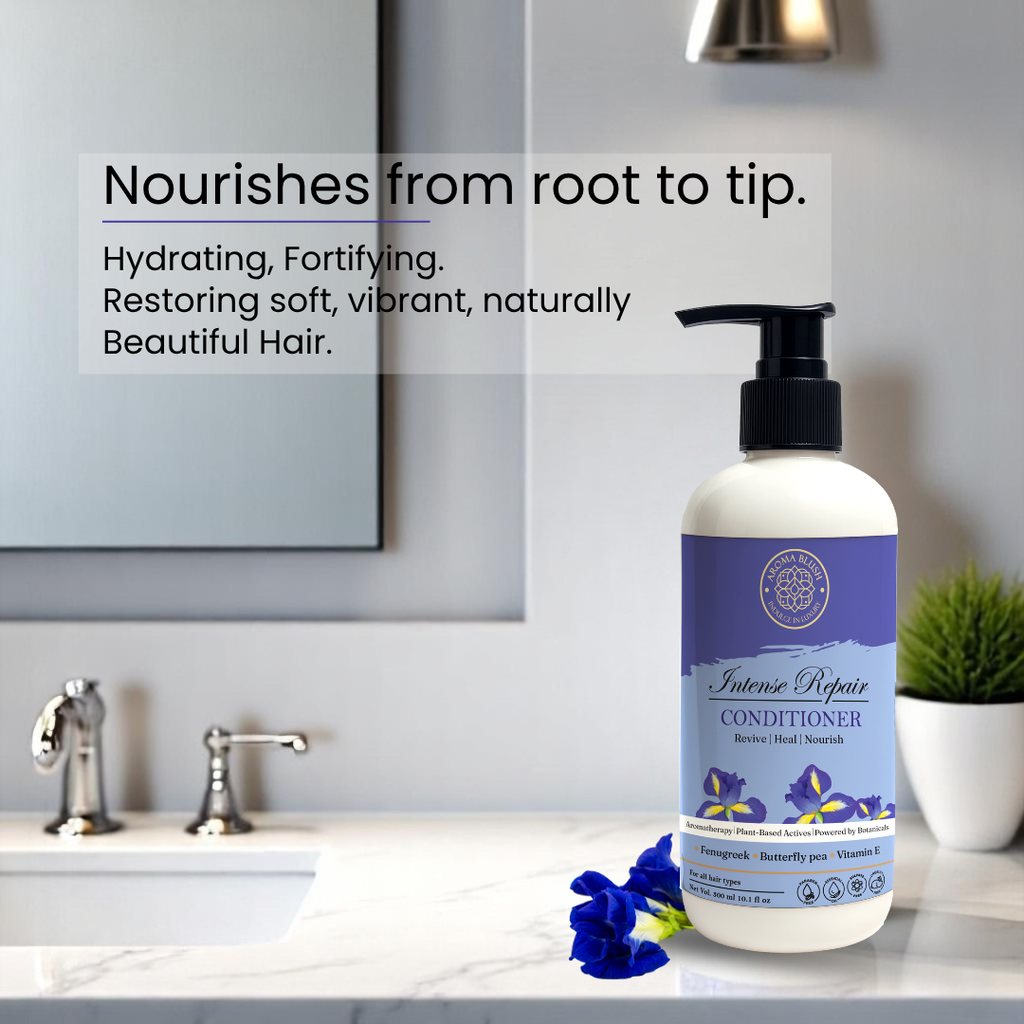 AROMABLUSH Intense Repair  Shampoo, Conditioner & Hairmask Combo