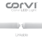 CORVI LED Tube Light 1, 6W Linkable | 1/4th Meter Slim Design | Driverless Full Glow Warm White 3000K | Energy Efficient, Perfect for Small Spaces (Pack of 2)