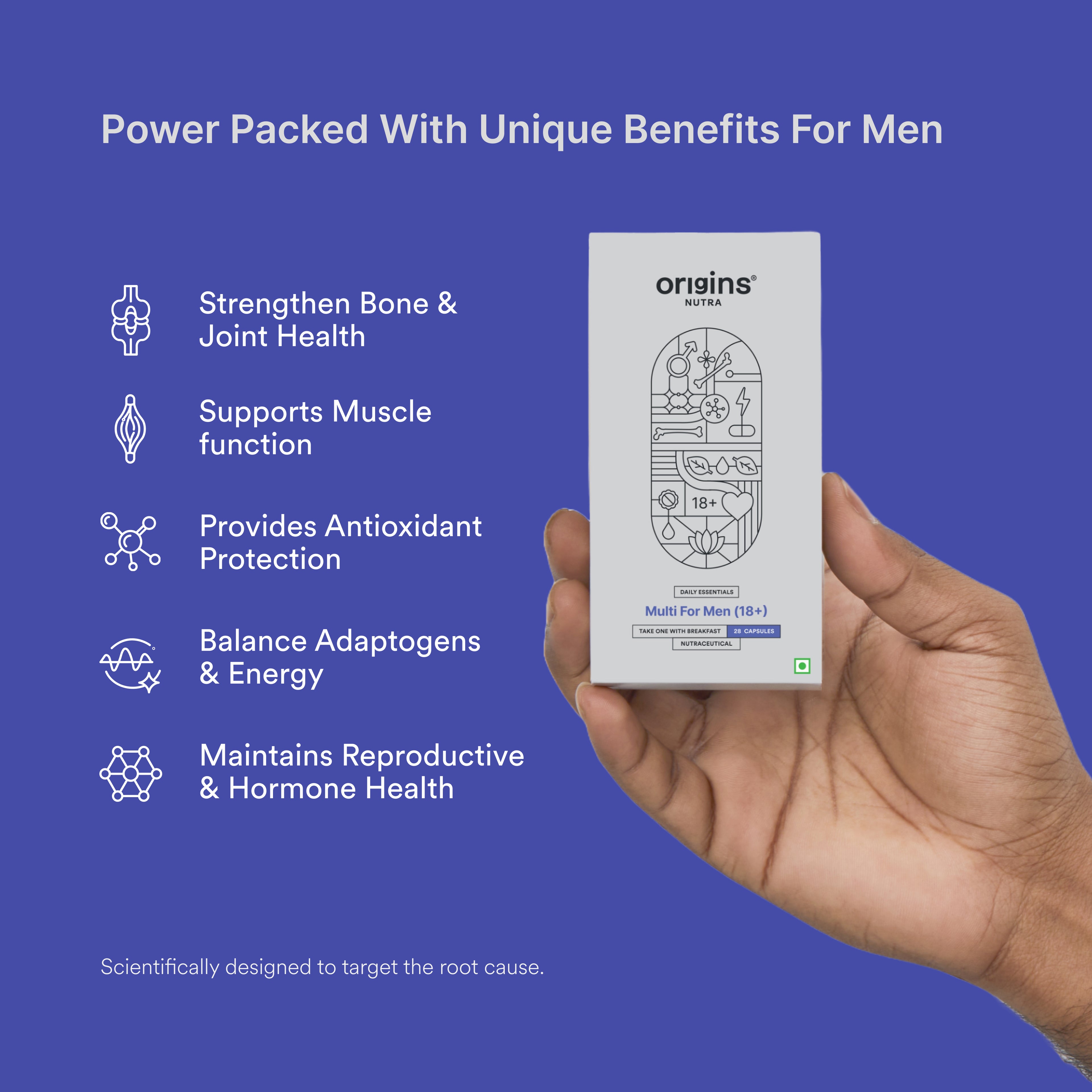 Multivitamin for Men(18+) | Boosts Energy and Metabolism, Immune Support, Cognitive Health, Muscle Function, Strengthens Bone and Joint Health | Vitamins & Minerals| GMP Certified| Non-GMO| 30 Softgels