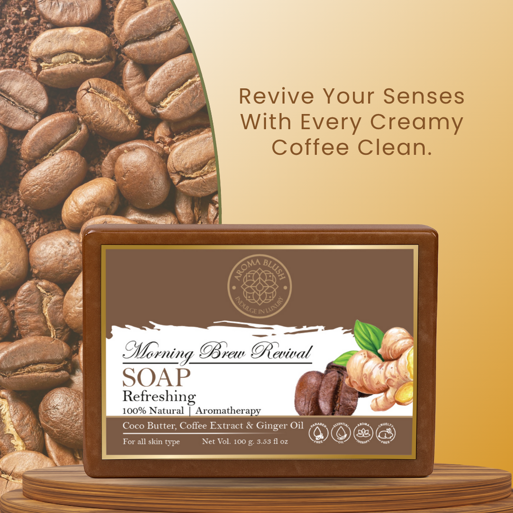 AROMABLUSH Glowing Argan Bliss & Morming Brew Revival Combo Soap