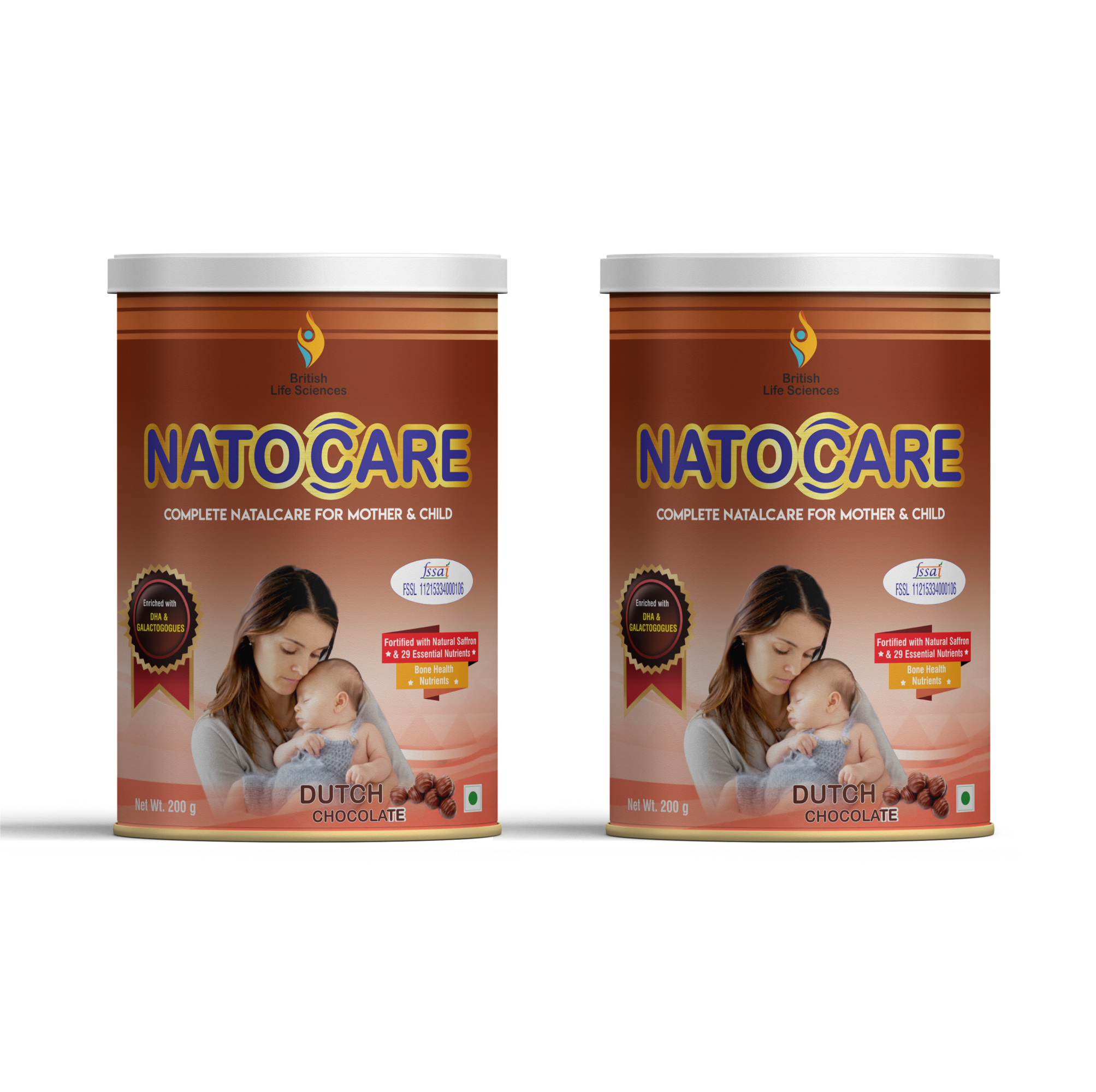 BRITISH LIFE SCIENCES PVT LTD ; Nutrition For A Healthy Beginning Natocare-Lactation Supplement Powder For Breastfeeding Mothers-Shatavari,Silymarin& Fenugreek Extract To Increase Milk Supply, 200G (Pack of 2)