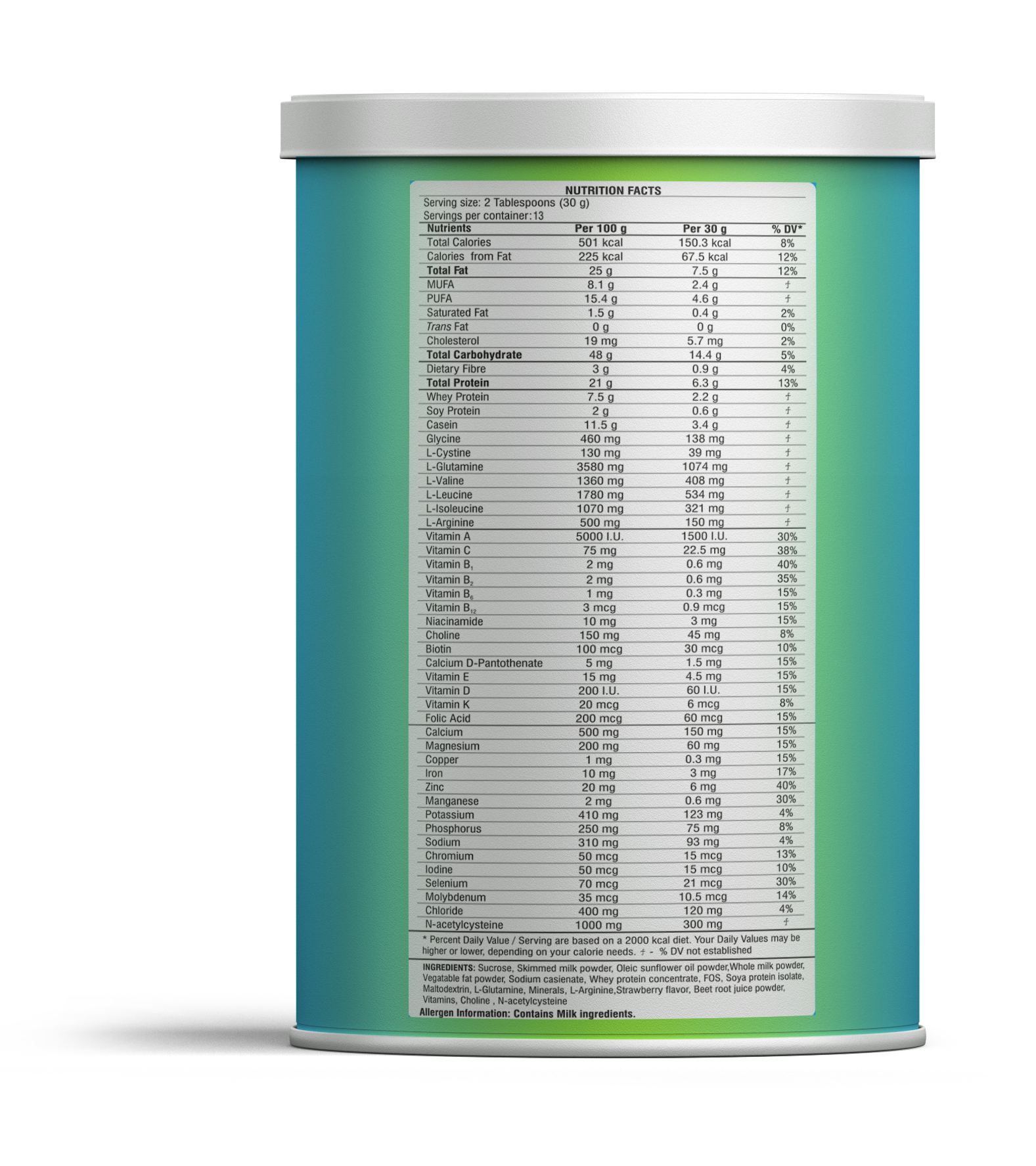 Pulmocare Powder-Strawberry Flavour|For Asthma, Copd, Pulmonary Tuberculosis|Gluten Free-400 G
