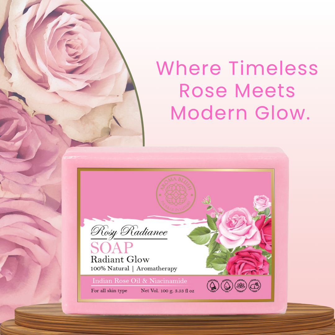 AROMABLUSH Lavender Dream & Rosy Radiance Combo Soap