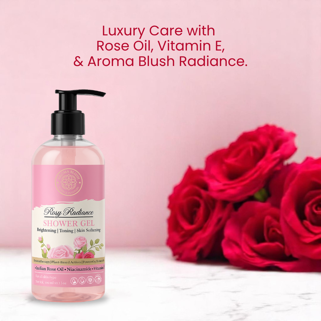 AROMABLUSH Rosy Radiance  Body lotion & shower gels duo's