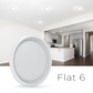 CORVI LED Flat 6 Round 15W False Ceiling Light | Compact, Driverless & Dimmable with Backlit Design | Easy White 4000K for Home & Office (Pack of 3)