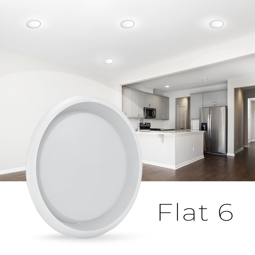 CORVI LED Flat 6 Round 15W False Ceiling Light | Compact, Driverless & Dimmable with Backlit Design | Easy White 4000K for Home & Office (Pack of 3)