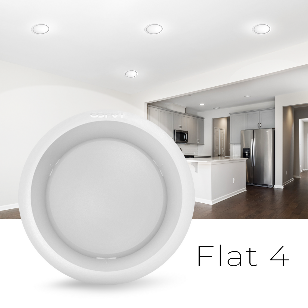CORVI LED Flat 4 Round 6W Ceiling Panel Light | Slim, Dimmable & Driverless | Warm White 3000K | Backlit for Maximum Output | Ideal for False Ceilings & Home Lighting (Pack of 2)