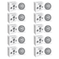 CORVI LED Spot 3 Round 6W Tiltable Spotlight | Driverless, Dimmable, Ultra Low Glare Design with Lens in Lens Technology |  White 5700K (Pack of 10)