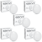 CORVI LED Surface 4 Round 6W | Slim, Driverless, Dimmable Ceiling Panel Light | Full Glow Warm White 3000K | Surface Mount, No False Ceiling Needed (Pack of 5)