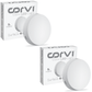 CORVI LED Surface 6 Round 15W | Dimmable & Driverless Ceiling Panel Light | Full Glow, No False Ceiling Required | Slim & Compact | Warm White 3000K (Pack of 2)