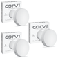 CORVI LED Surface 6 Round 15W | Dimmable & Driverless Ceiling Panel Light | Full Glow, No False Ceiling Required | Slim & Compact | Easy White 4000K (Pack of 3)