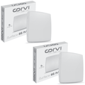 CORVI LED Surface 6S Square 15W | Dimmable, Driverless Ceiling Panel Light | Slim, Full Glow, No False Ceiling Required | Warm White 3000K (Pack of 2)
