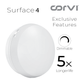 CORVI LED Surface 4 Round 6W | Slim, Driverless, Dimmable Ceiling Panel Light | Full Glow Warm White 3000K | Surface Mount, No False Ceiling Needed (Pack of 2)