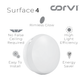 CORVI LED Surface 4 Round 6W | Slim, Driverless, Dimmable Ceiling Panel Light | Full Glow Warm White 3000K | Surface Mount, No False Ceiling Needed (Pack of 5)