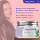 AROMABLUSH Keratin Strength Shampoo, Conditioner & Hairmask Combo