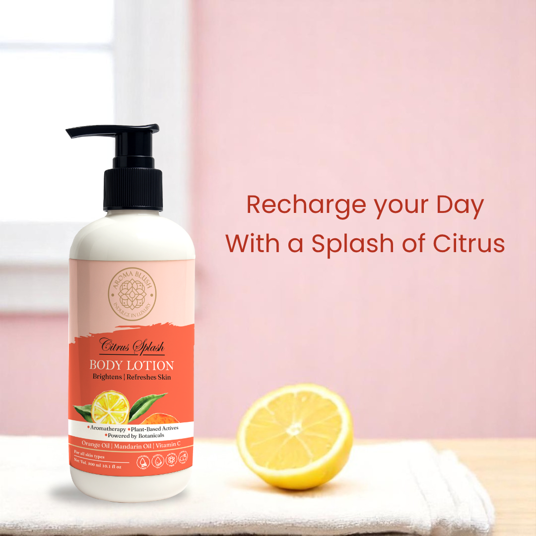 AROMABLUSH Citrus Spash Body lotion & shower gels duo's