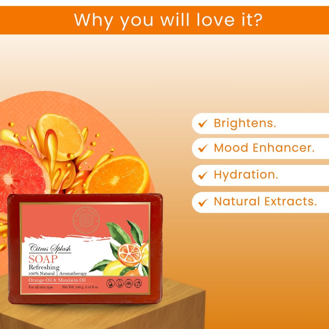 AROMABLUSH Calming Calendula & Citrus Splash  Combo Soap