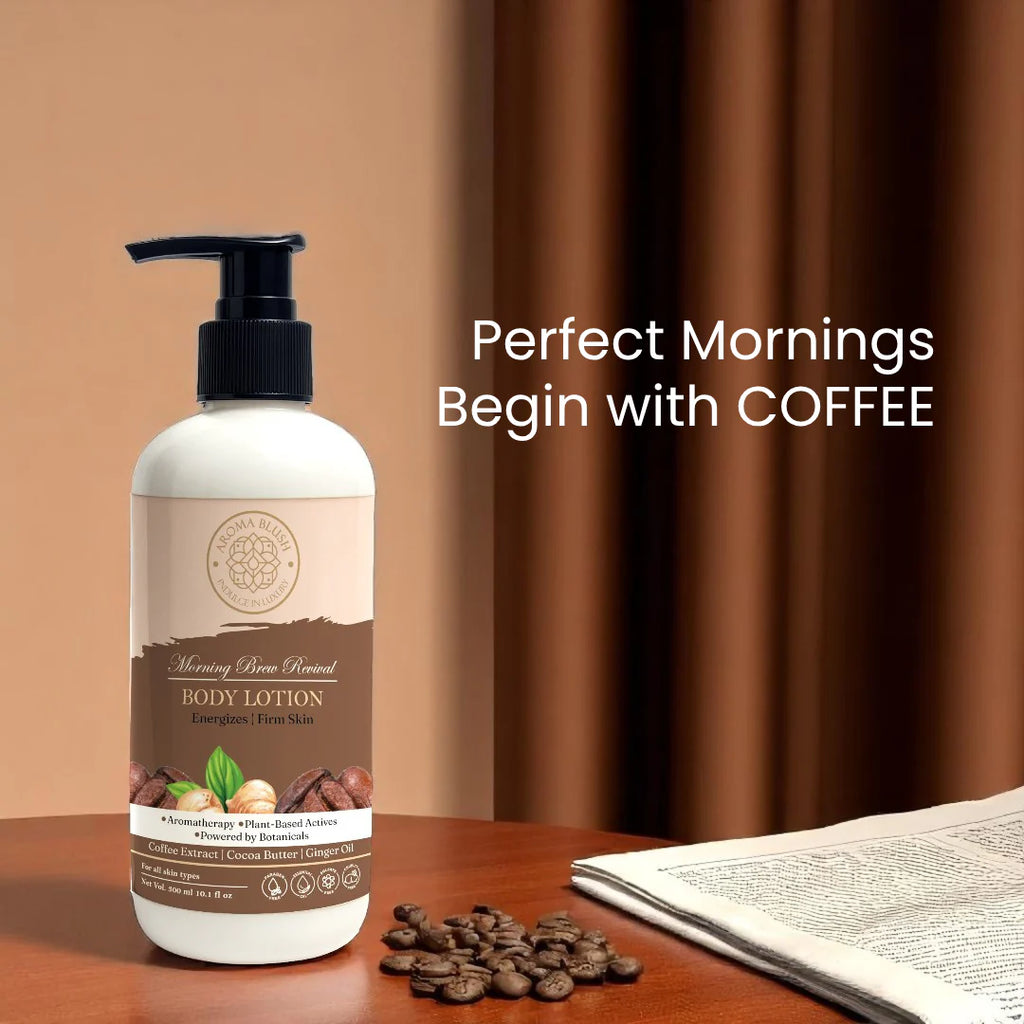 AROMABLUSH Morning Brew Revival  Body lotion & shower gels duo's