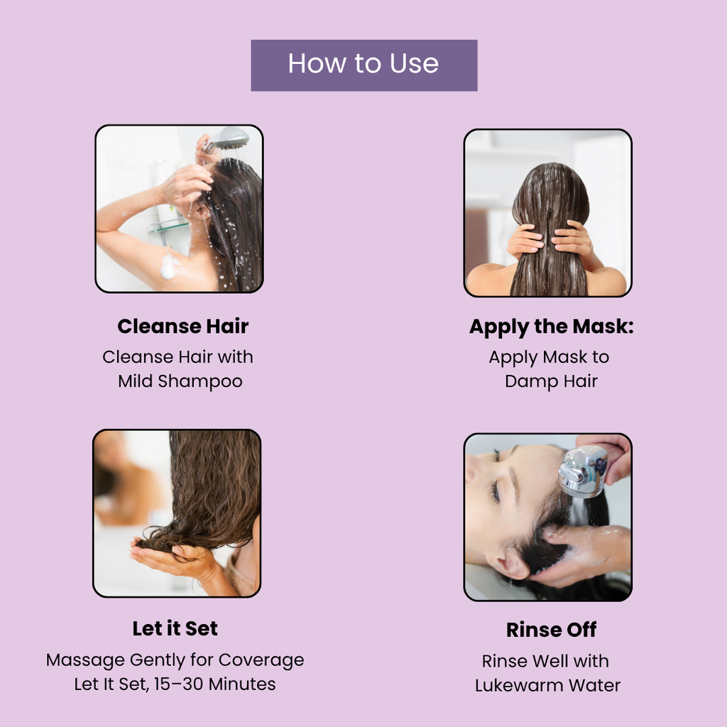 AROMABLUSH Intense Repair  Shampoo, Conditioner & Hairmask Combo