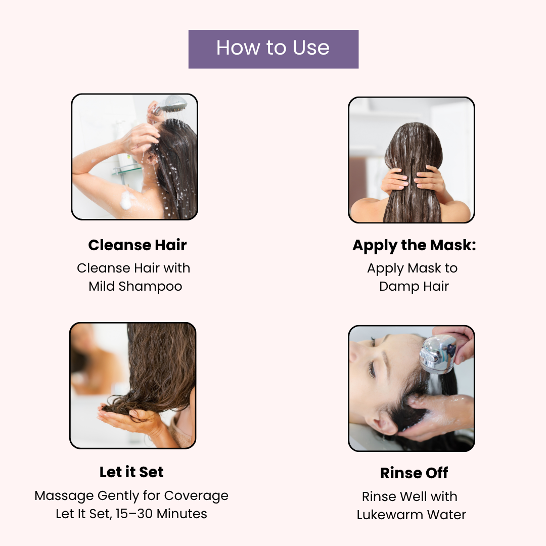 AROMABLUSH Onion Root Renewal  Shampoo, Conditioner & Hairmask Combo