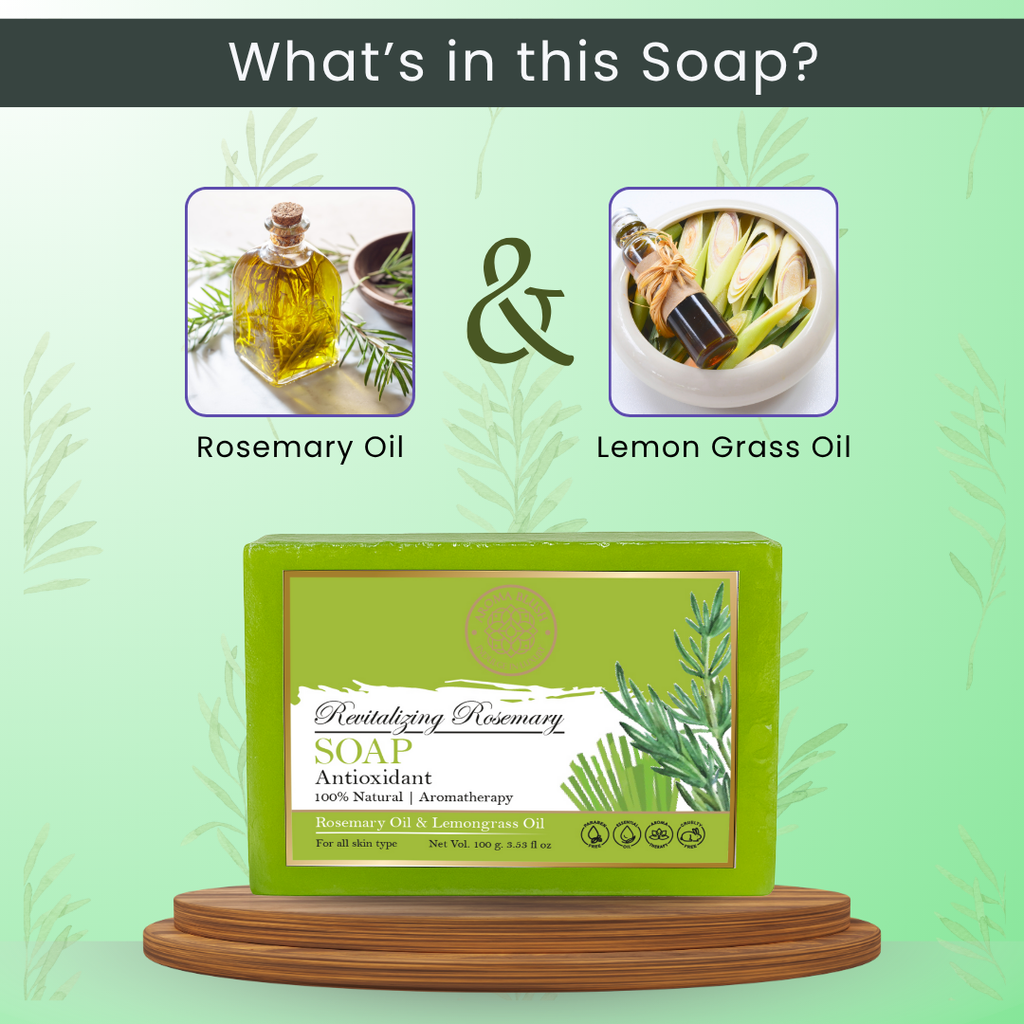 AROMABLUSH Revitalyzing Rosemary & Refreshing Mint Breeze Combo Soap