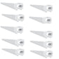 CORVI LED Tube Light 1, 6W Linkable | 1/4th Meter Slim Design | Driverless Full Glow Warm White 3000K | Energy Efficient, Perfect for Small Spaces (Pack of 10)