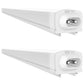 CORVI LED Tube Light 1, 6W Linkable | 1/4th Meter Slim Design | Driverless Full Glow Warm White 3000K | Energy Efficient, Perfect for Small Spaces (Pack of 2)