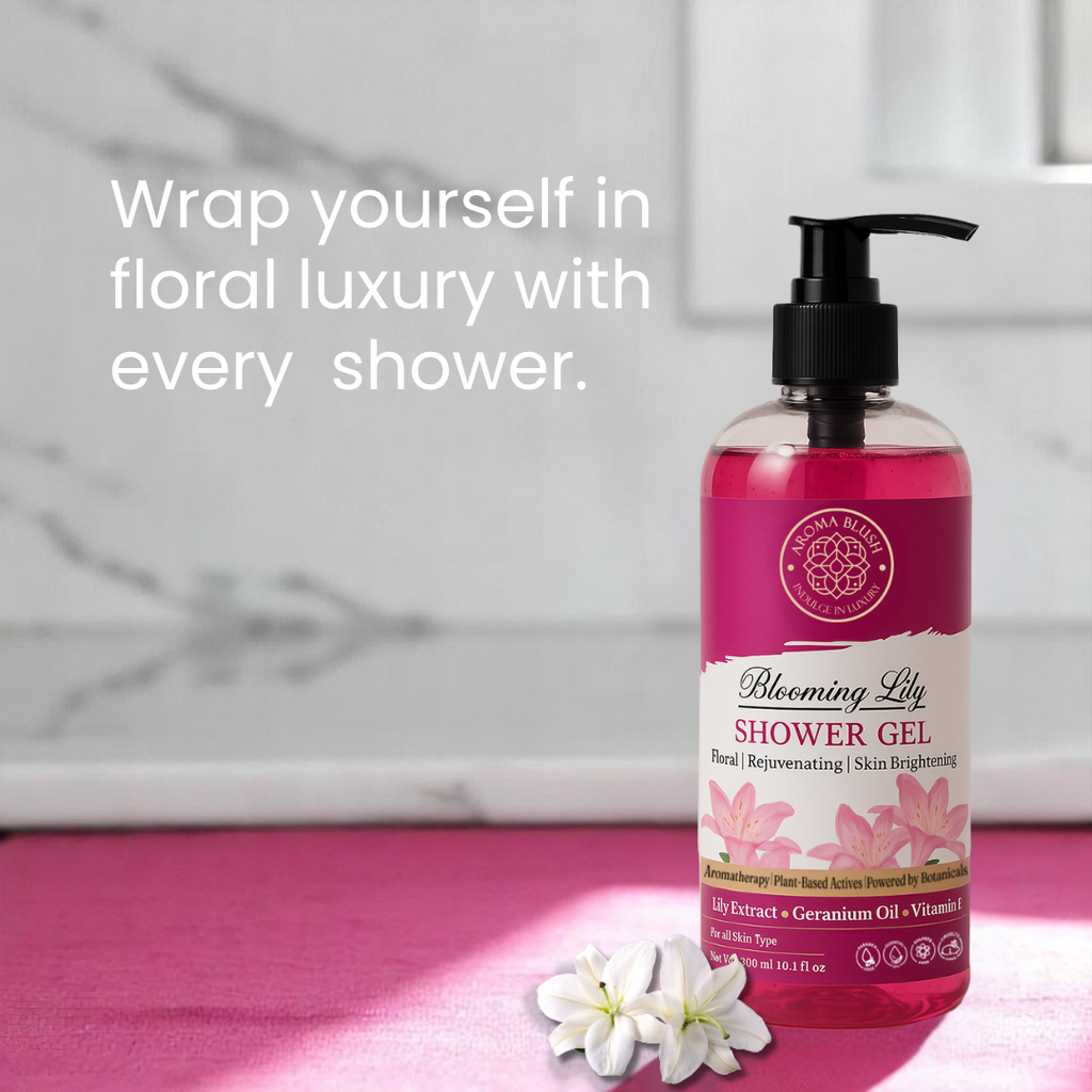 AROMABLUSH Blooming Lily  Body lotion & shower gels duo's