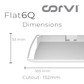 CORVI LED Flat 6Q Square 15W False Ceiling Panel Light | Slim, Compact, Driverless & Dimmable | Backlit for Maximum Output | Warm White 3000K (Pack of 2)