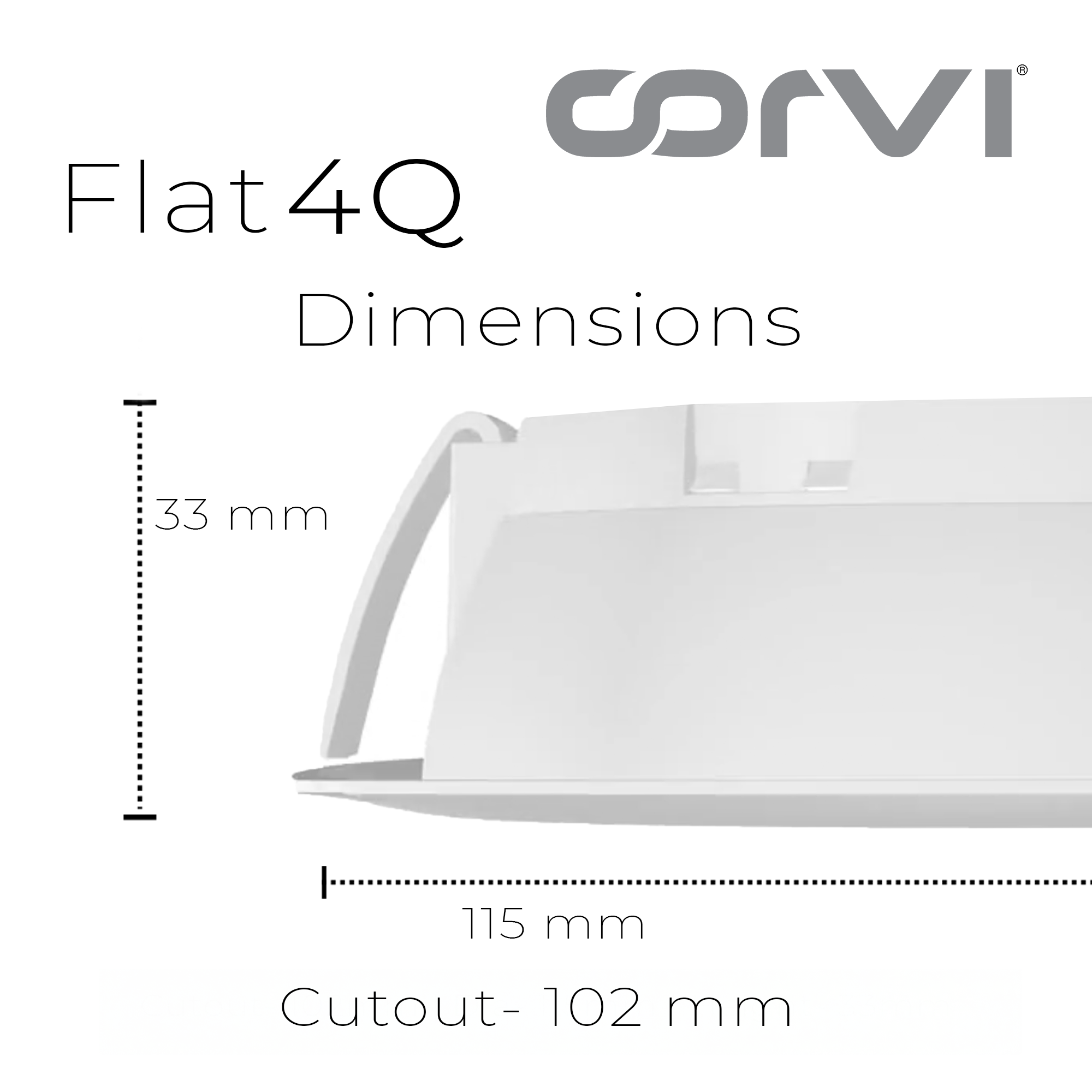CORVI LED Flat 4Q Square 6W Ceiling Panel Light | Slim, Compact, Dimmable & Driverless | Warm White 3000K | Backlit for Maximum Output | Ideal for False Ceilings & Home Lighting (Pack of 2)