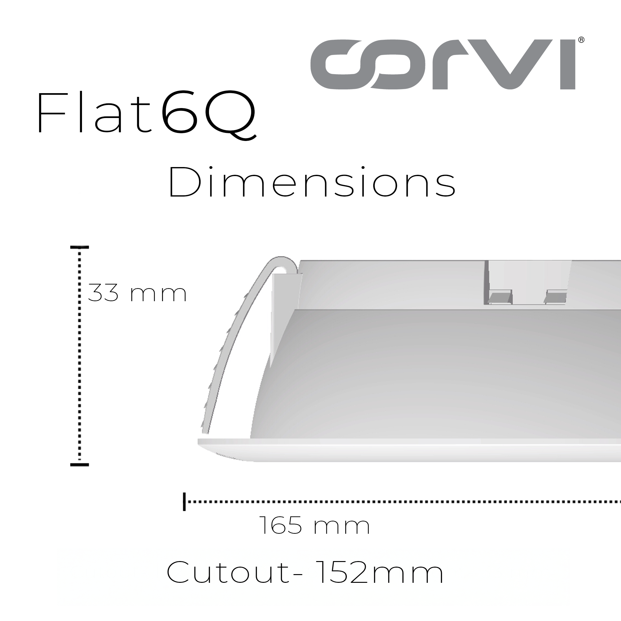 CORVI LED Flat 6Q Square 15W False Ceiling Panel Light | Slim, Compact, Driverless & Dimmable | Backlit for Maximum Output | Warm White 3000K (Pack of 5)