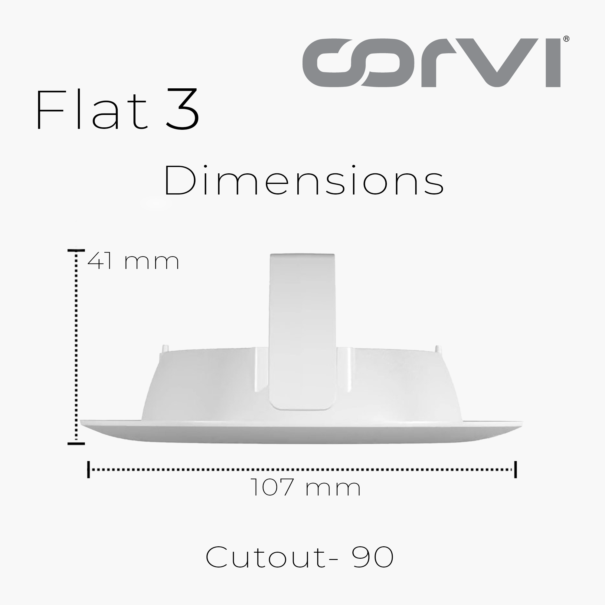 CORVI LED Flat3 6W Round Ceiling Light | Dimmable & Backlit | Easy White 4000K | Slim Driverless LED Panel with Junction Box | Ideal for False Ceilings & Home Use (Pack of 10)
