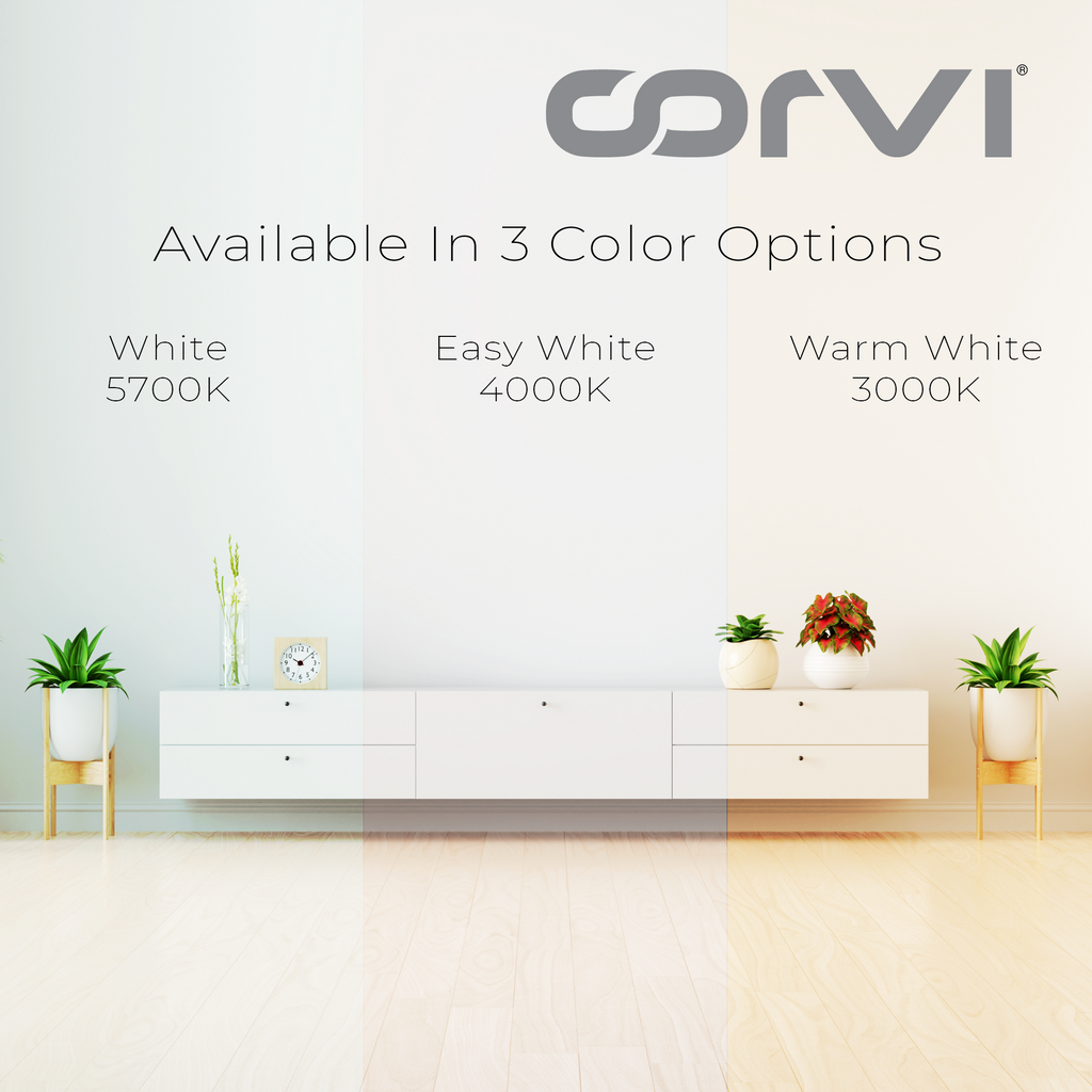 CORVI LED Flat 4 Round 6W Ceiling Panel Light | Slim, Dimmable & Driverless |  White 5700K | Backlit for Maximum Output | Ideal for False Ceilings & Home Lighting (Pack of 10)