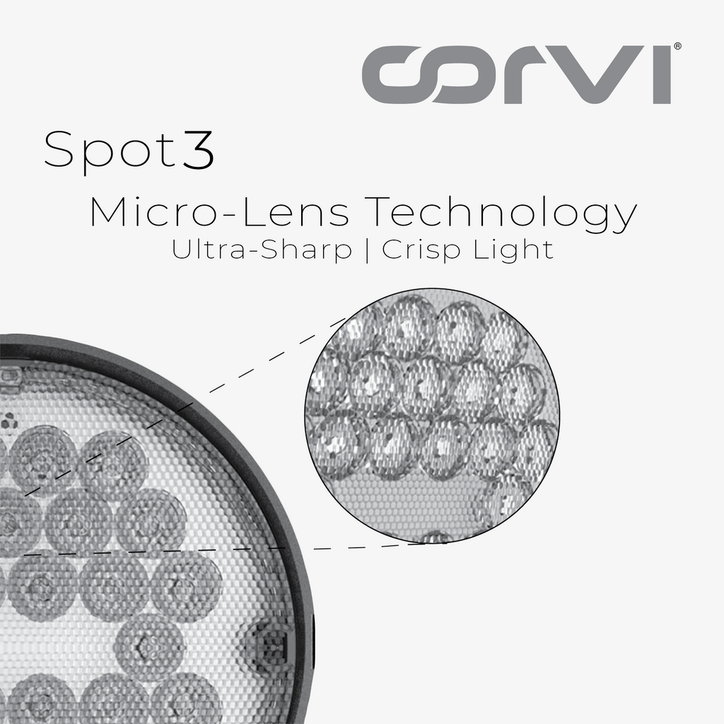 CORVI LED Spot 3 Round 6W Tiltable Spotlight | Driverless, Dimmable, Ultra Low Glare Design with Lens in Lens Technology |  White 5700K (Pack of 5)