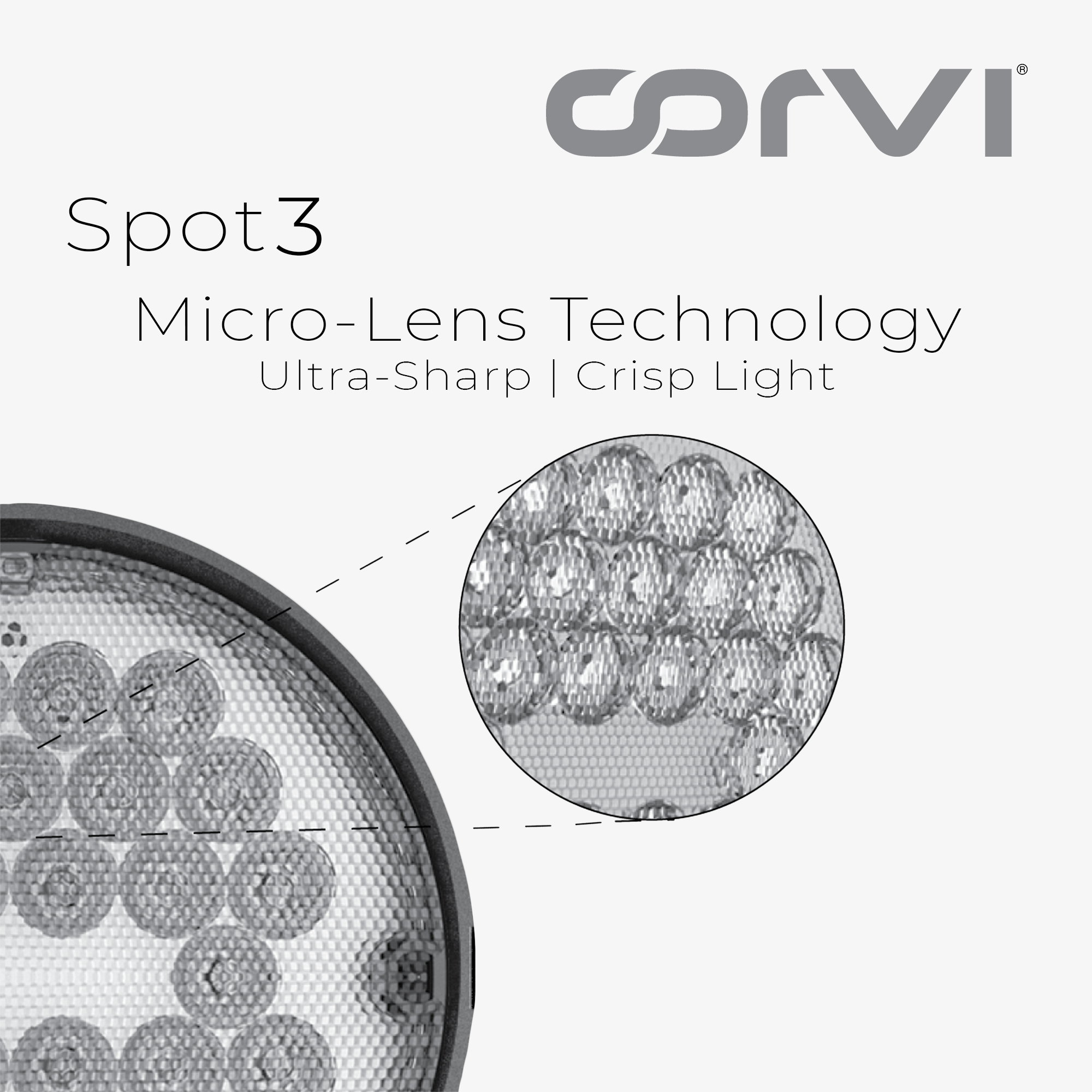 CORVI LED Spot 3 Round 6W Tiltable Spotlight | Driverless, Dimmable, Ultra Low Glare Design with Lens in Lens Technology |  White 5700K (Pack of 10)