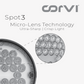 CORVI LED Spot 3 Round 6W Tiltable Spotlight | Driverless, Dimmable, Ultra Low Glare Design with Lens in Lens Technology | Easy White 4000K (Pack of 5)