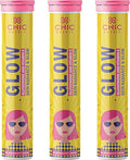 Chicnutrix Glow- Effervescent Glutathione Tablets for Glowing Skin Made with Japanese Glutathione (500 mg) & Vitamin C (40 mg)- 60 Effervescent Glutathione Tablets. Strawberry & Lemon Flavor